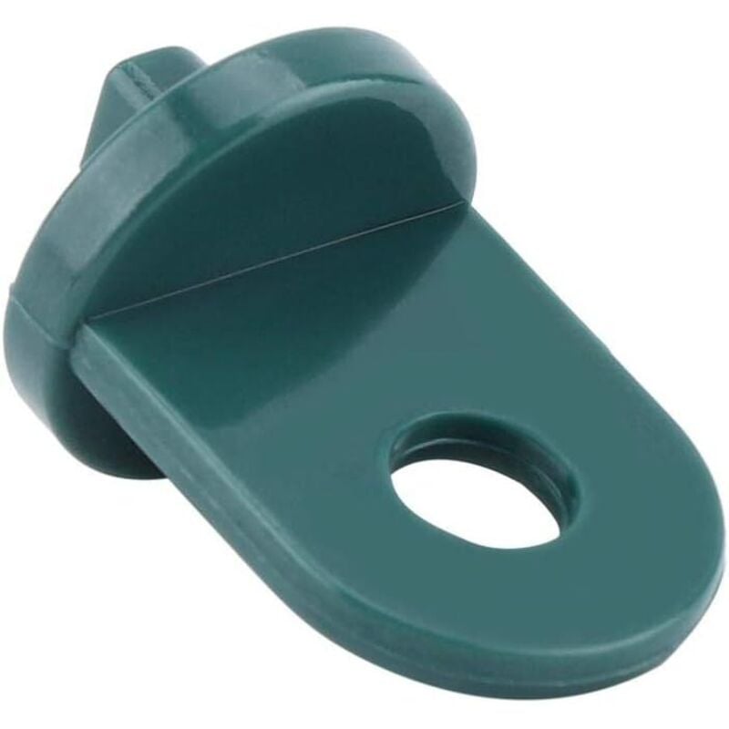 50 Stück Gewächshaus-Pflanzenhaken, Gewächshaus-Haken, Blumenhaken, Kunststoff-Aufhängeclip-Set, Werkzeug zum Aufhängen von Gewächshaus-Gadgets (grün)