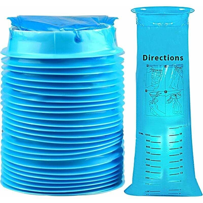 Gabrielle - 50-teilige Einweg-Erbrochenebeutel, 1000 ml Erbrochene Beutel, für Reise- und Reisekrankheit, Tasche für Reise- oder Notfälle, Übelkeit,