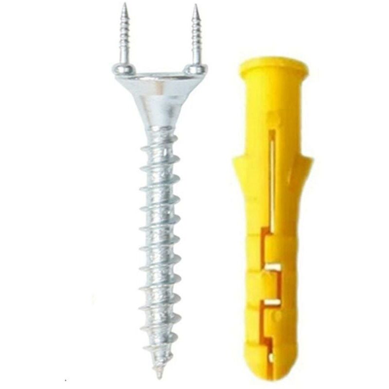 50 stücke Nahtlose Nägel Doppel Kopf Schrauben Massivholz Baseboard Nahtlose Nägel Fuß Linie Nägel Securi