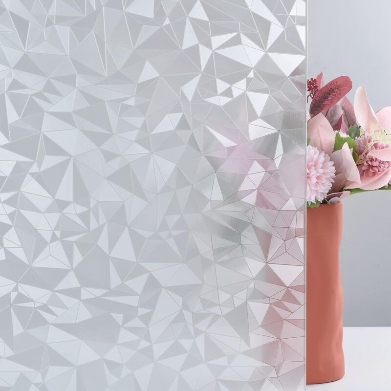 50 x 200 cm) Fensterfolien, elektrostatische Folie, dekorative Fensterfolie, Anti-Peep-Fensterfolie, wiederverwendbare Fenster-Verdunkelungsfolie,