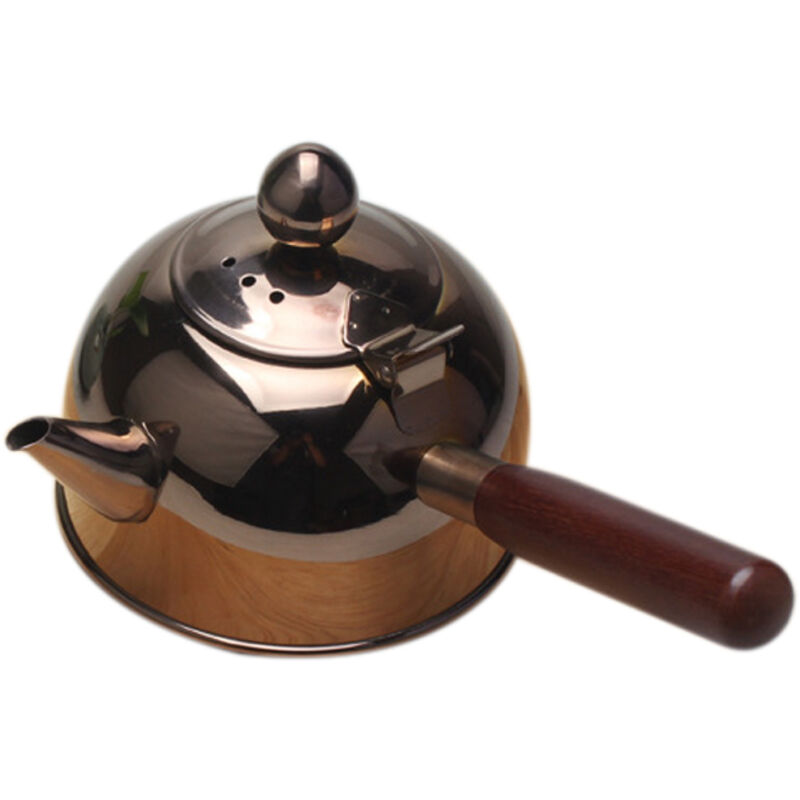 Tlily - 500 Ml ein Hand Wasser Kocher Induktion Klein Kaffee Milch Tee 304 Edelstahl AußEn Kessel Trink Gas Bronze