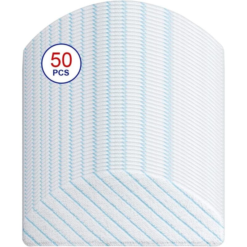 50er-Pack Ersatz-Reinigungstücher für Ecovacs Deebot Ozmo T8 AIVI T8 Plus T8 Max T9 T9 AIVI T9 Plus N8 N8 Plus N8 Pro N8 Pro Plus Staubsauger