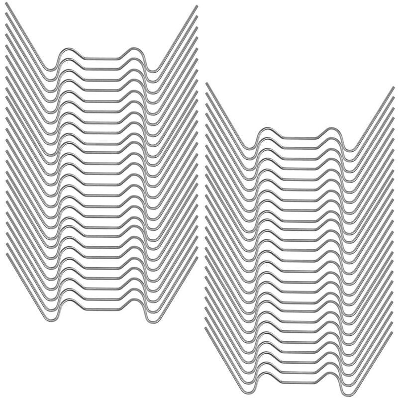 Memkey - 50er-Pack Gewächshausklemmen, Gewächshaus-Befestigungszubehör, Edelstahl, Gewächshaus-Befestigungszubehör aus Edelstahl