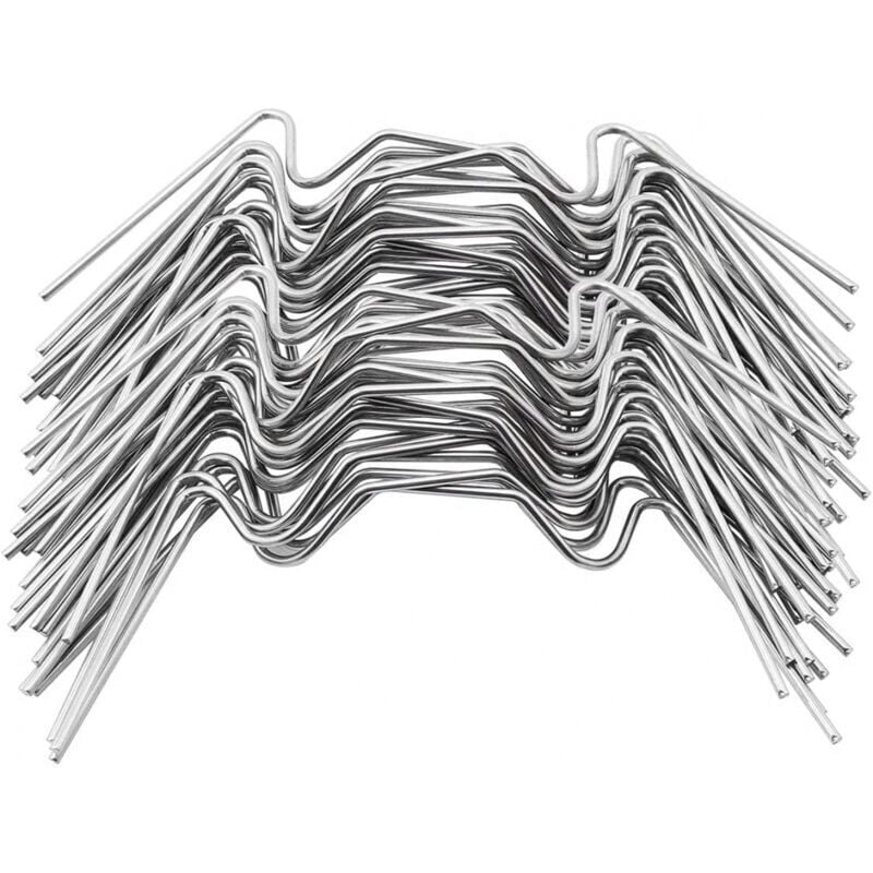 Ymyny - 50x Edelstahl Gewächshaus Klammer Dicke 1,2mm w Typ für Glas Gewächshaus