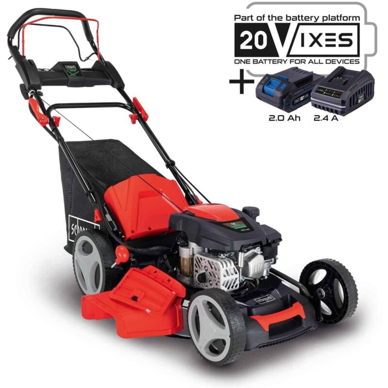 Scheppach - Selbstfahrender Benzin-Rasenmaher Elektrostart 173cc 51cm ms173-51e