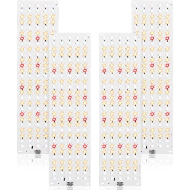 540 LED-Pflanzenlampe, Vollspektrum-LED, 4-teiliges Pflanzenlicht, Pflanzenwachstumslicht mit 3/9/12-Stunden-Timer, 10 Helligkeitsarten für