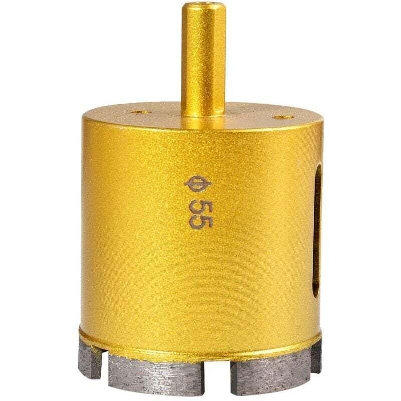 SNQ - 55 mm Diamant-Lochsäge, Hohlkernbohrer für Glas, Porzellan, Marmor, Keramik, Porzellan, Fliesen, Marmor, Granit (55 mm Durchmesser)
