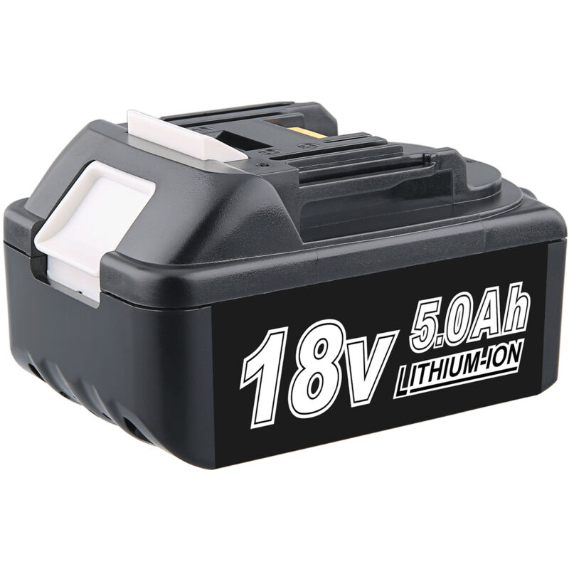 Pdstation - 5000mAh 18V BL1860B Ersatzakku Li-ion Akku für Makita Kompatibel mit Makita 18Volt Akku mit LED-Anzeige BL1860 BL1850B BL1840B BL1830B