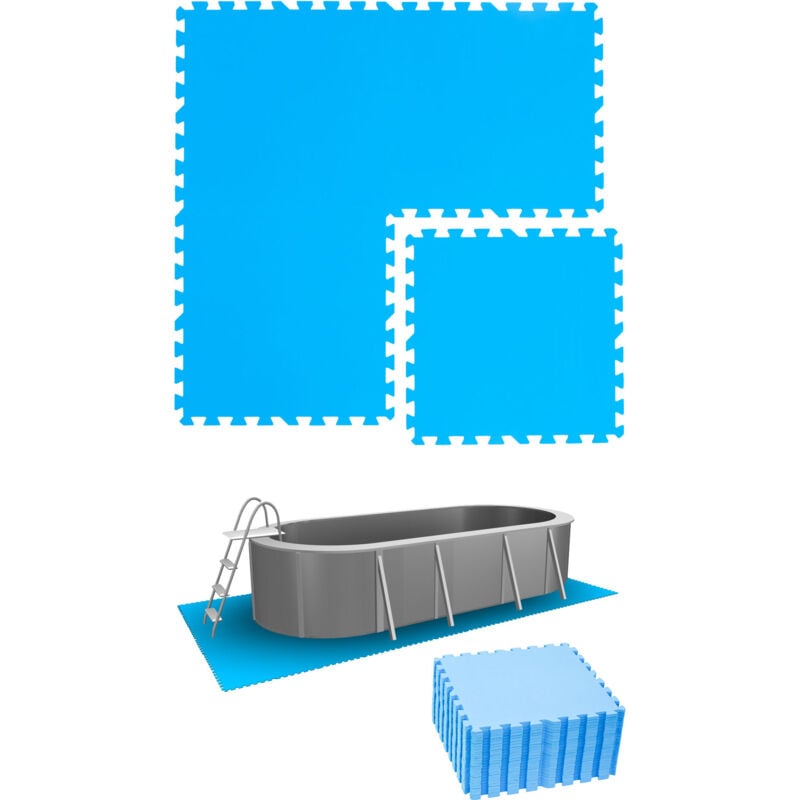 Eyepower - 5,6 m² Poolunterlage - 24 eva Matten 50x50 Pool Unterlage - Unterlegmatten Set
