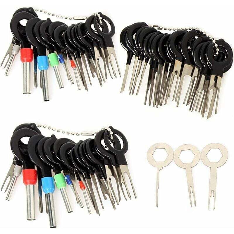 57-teiliges Werkzeug zum Entfernen von Autoklemmen, Werkzeug zum Entfernen von Autoklemmen, Klemmennadel-Auswerfer-Kit zum Entfernen von Klemmen,