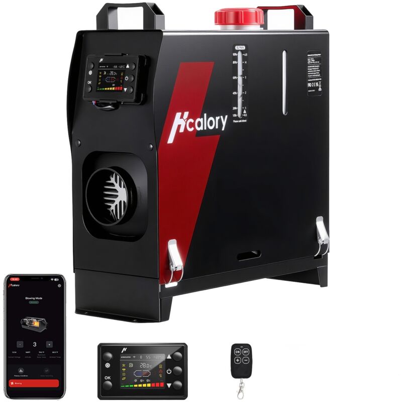5KW - 8KW Diesel Standheizung, 12V/24V Lufterhitzer, mit LCD Display, 50 m Fernbedienung für LKW, PKW