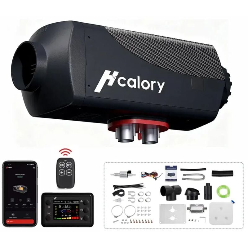 5KW Diesel Standheizung 10L, 110V 12/24V, schnelles Aufheizen, Bluetooth App, Auto Start/Stop, Höhenmodus, 2025 Upgrade