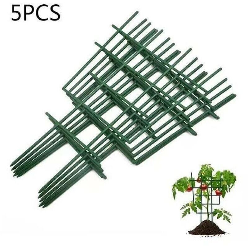 5PCS Gartenarbeit Kunststoff Anlage Unterstützung Rack Gartenarbeit Klettern Spalier T-Förmigen Anlage Unterstützung Blume Stehen