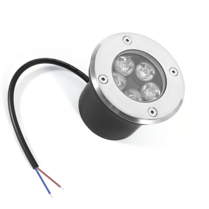 5W IP65 LED-Einbaustrahler für den Außenbereich, rund, LED-Terrassen-Einbaustrahler, Gartenbeleuchtung für den Außenbereich, für Gartenweg, Hof,