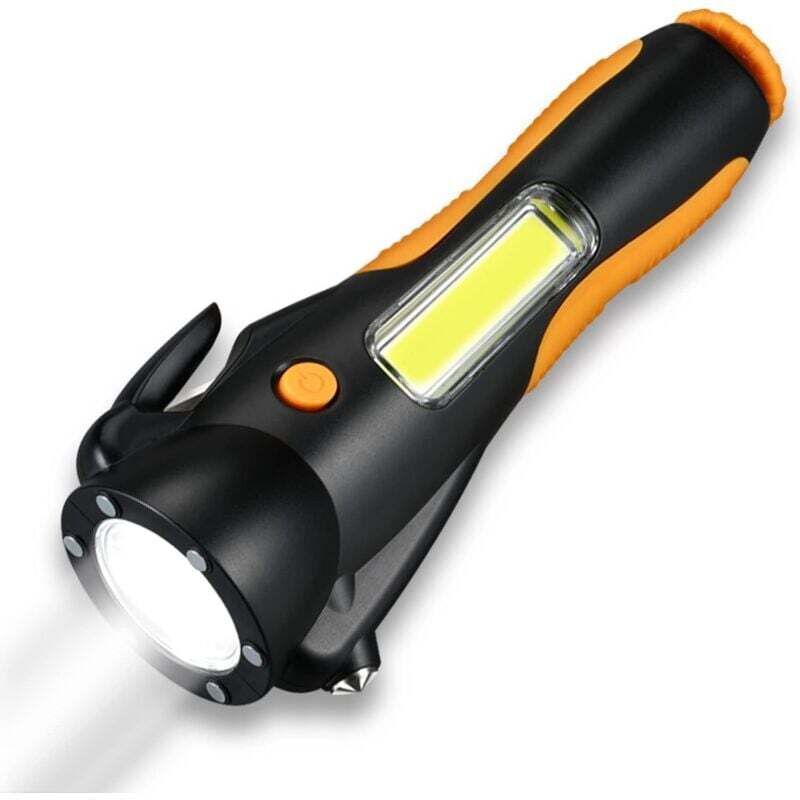 6-in-1-Taschenlampe mit ultraheller LED-Taschenlampe, Mini-Taschenlampe für Camping, Wandern, Spazierengehen, Outdoor, Notfall