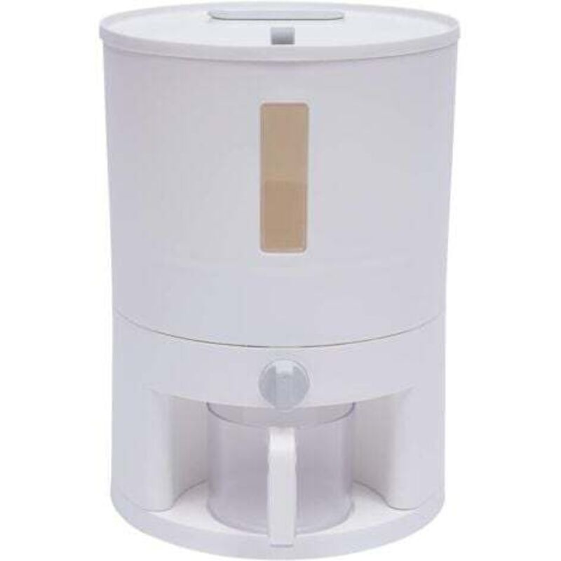 6 kg Reisbehälter Dispenser Kunststoff Reiskübel Aufbewahrungsbox Versiegelter Getreidebehälter W/cup für Reis Eimer Reis Küche 12L