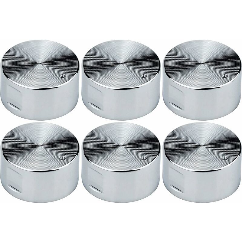 6 Stück 6 mm Universal-Gasherdknöpfe für Herd, Backofen, Kochfeld, Bedienschalter, Backofenschalter, Kochfeld-Bedienknöpfe