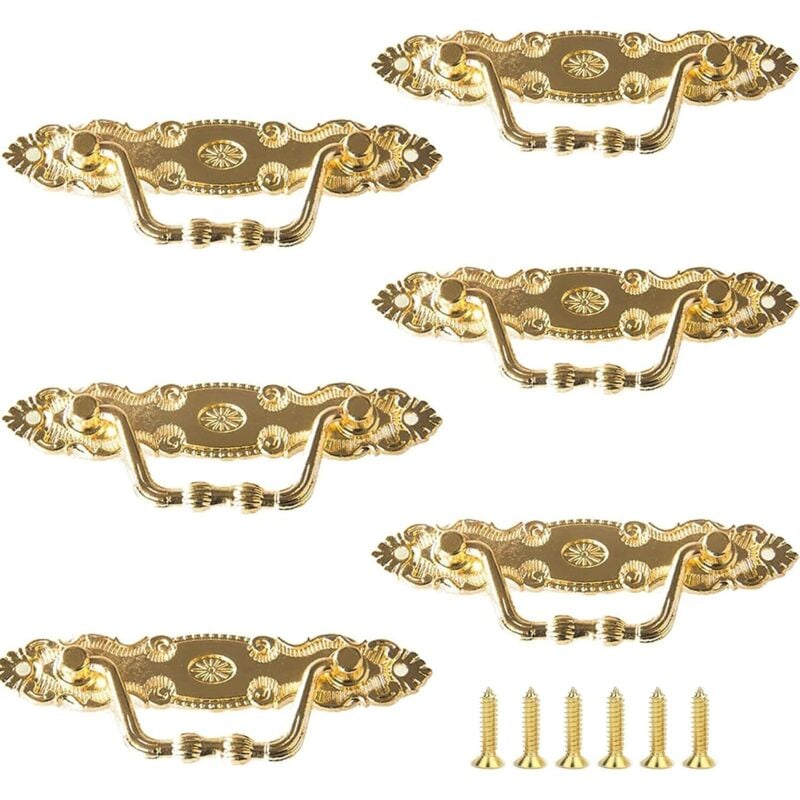 6 antike Schubladengriffe für Möbel, DIY-Dekoration, Schrank, Schrank