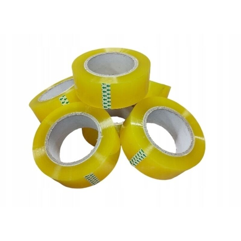 6 Rollen transparentes Verpackungsband für Kartons, sehr lang (125 Meter)