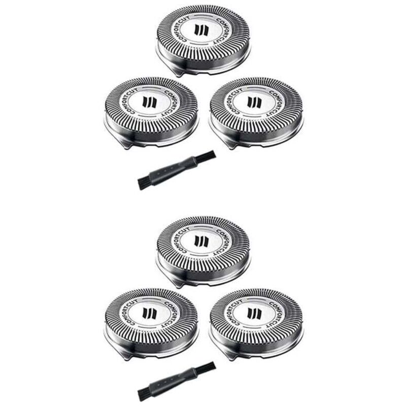 6 SH30 Ersatzköpfe, kompatibel mit Rasierklingen der Serien 3000, 2000 und 1000