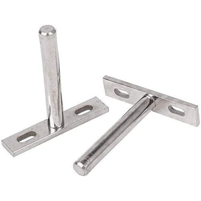 6 Stück 10 mm unsichtbare Wandregalhalterungen, verdeckte Befestigung von Metallregalen, Wandhalterung für DIY-Wandmontage von Tablets