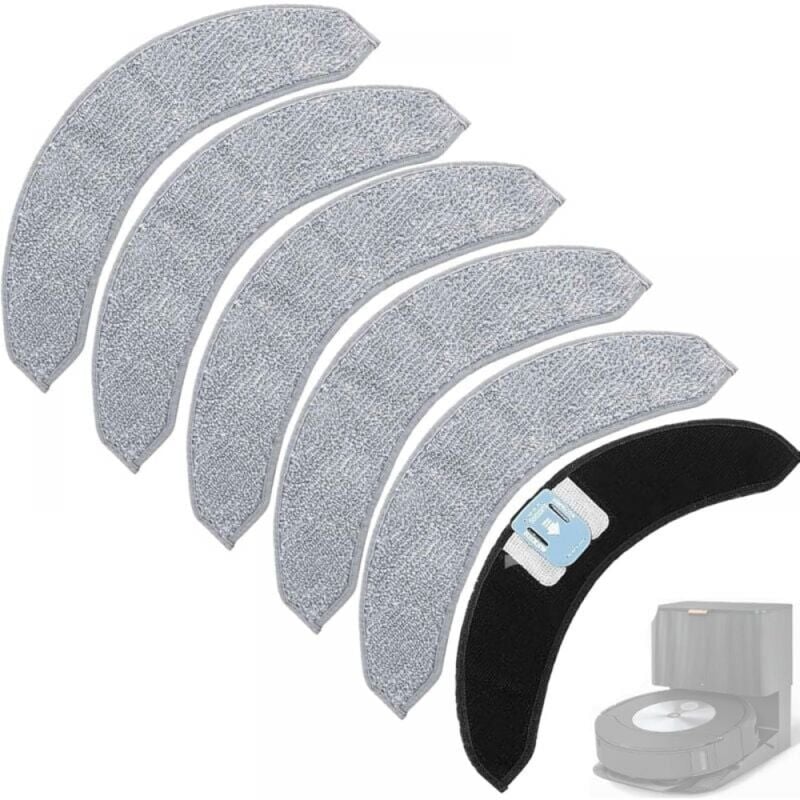 6 Stück Ersatz-Reinigungstuch für Roboter-Staubsauger für iRobot Roomba Combo J7/J7+/J9+/J9 Plus, wiederverwendbares Zubehör und hohe Reinigungskraft