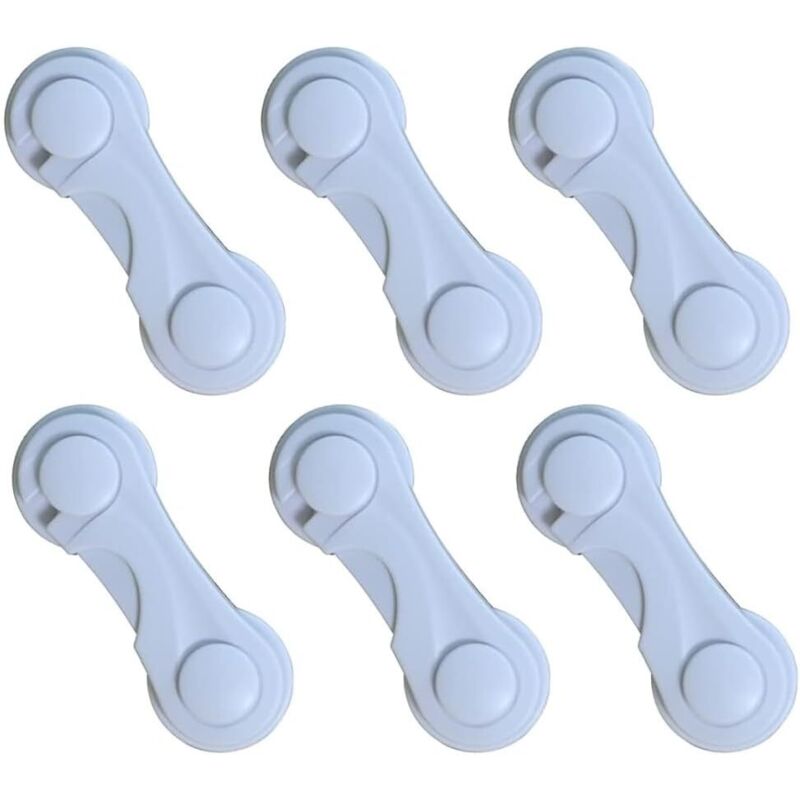 6 Stück Kinder Türschutzsperre Baby, Babyschutz für Schränke, Schubladen, Öfen, Kühlschränke, Starkes Klebeband ohne Bohren