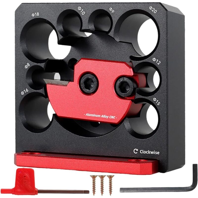 6 Stück metrische 8 mm bis 20 mm verstellbare Coraire mit Hartmetallklinge, elektrische Bohrmaschine, Dübel, rundes Hilfswerkzeug für Holzstäbe,