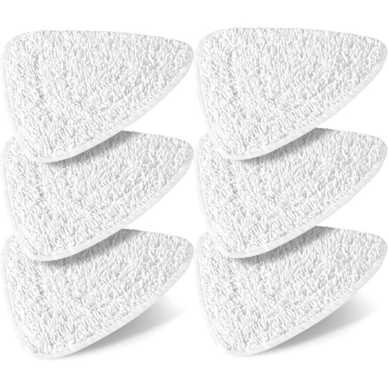 6 Stück Nachfüllset für Dampfbürsten, Mikrofaser-Bürstenhaube kompatibel mit Vileda Steam und Vileda Steam Plus Dampfreinigern
