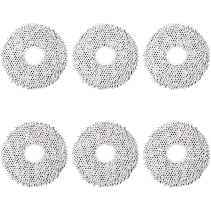 6 Stück Wischtücher Ersatzteile für Dreame L10 Ultra / L10s Pro / L10s Ultra / L10 Prime / L20 Ultra / X40 Ultra/Xiaomi X20+ Staubsauger Roboter,