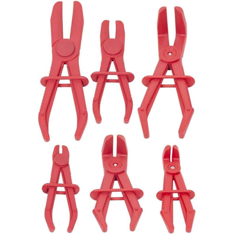 Longziming - 6-teilige Schlauchklemmenzange, 3 Größen, Schlauchklemmen-Werkzeugsatz, Kunststoff-Schlauchklemmenzange, Krankenschwester-Klemmenzange,