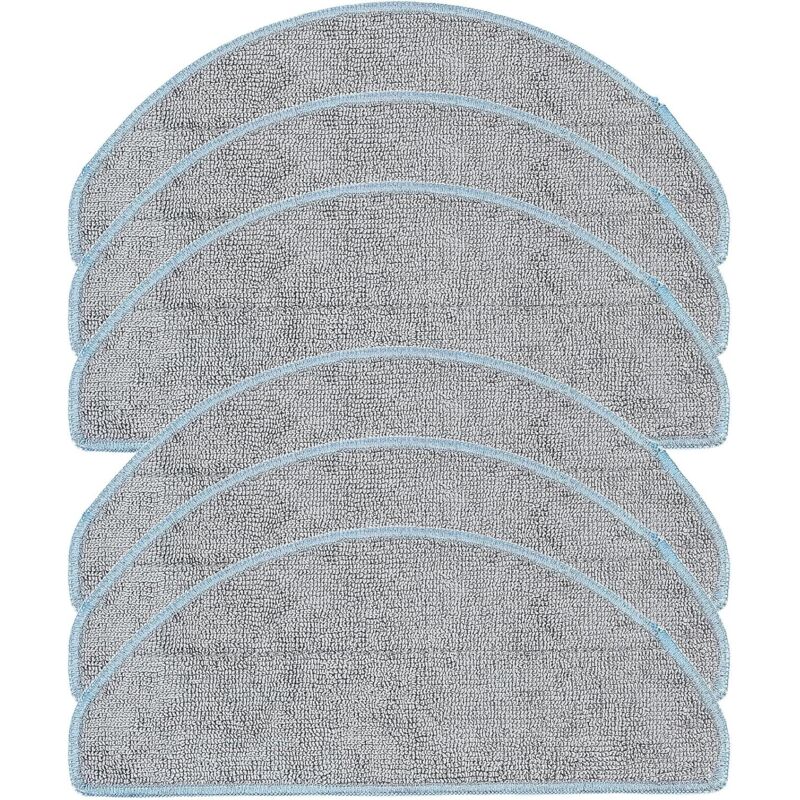 6-teiliges Ersatz-Reinigungstuch-Zubehör für iRobot Roomba Combo Essential Y0112 Y0110 Roboter-Staubsauger-Ersatzteil, waschbares Mikrofasertuch