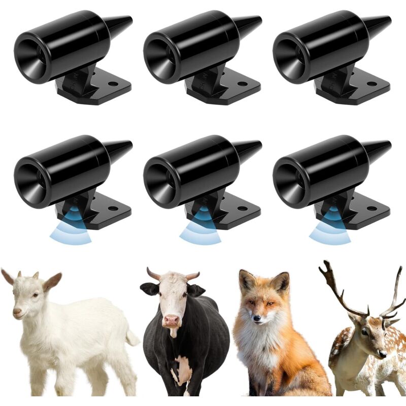 6-teiliges Set Ultraschall-Wildwarnpfeifen, Ultraschall-Wildwarnpfeife für Autos, Wildwarnpfeife für Autos, LKWs, Motorräder (6)