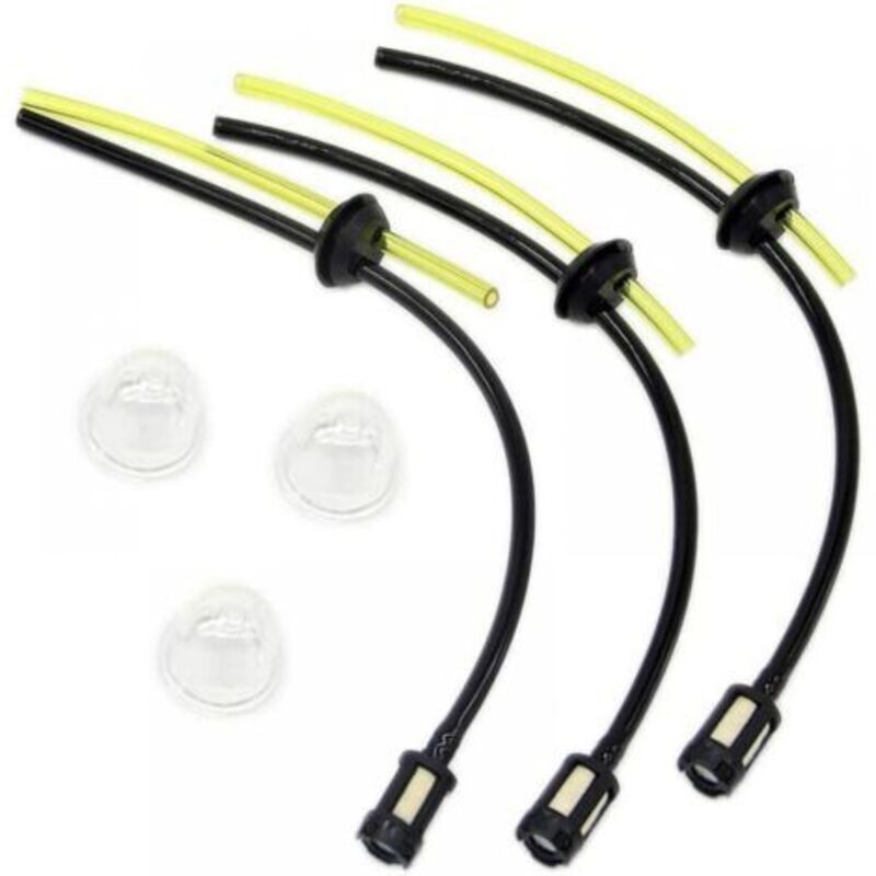 6-teiliges Universal-Benzinfilter-Set Benzinschlauchdichtung für Motorsense Rasentrimmer Freischneider Heckenschere Hochentaster