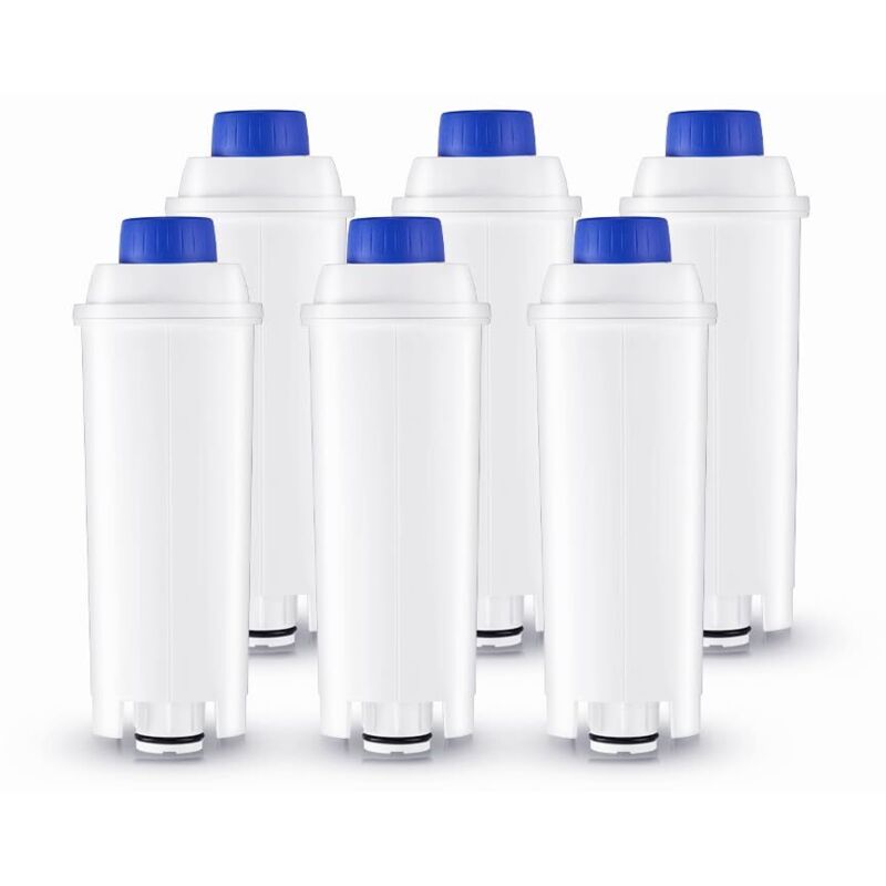 6-teiliges Wasserfilterset für Kaffeevollautomaten, Ersatz für De'Longhi DLSC002 9310926 SER3017 5513292811 einschließlich verschiedener ECAM- und