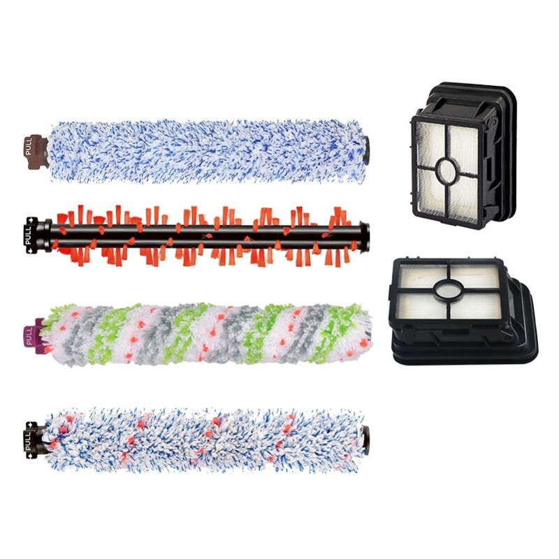 6-teiliges Zubehör für Bissell Crosswave 3-in-1-Staubsauger, Ersatzbürste, Ersatzfilter für Bissell CrossWave 1866/2306/2551/1785 Staubsauger