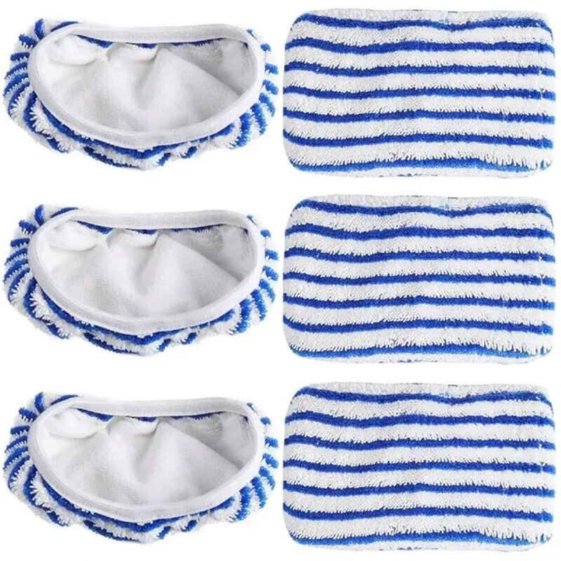 6-teiliges Zubehörset, kompatibel mit Rowenta Reinigungs- und Dampfreinigern, Reinigungstücher für Rowenta Dampfreiniger