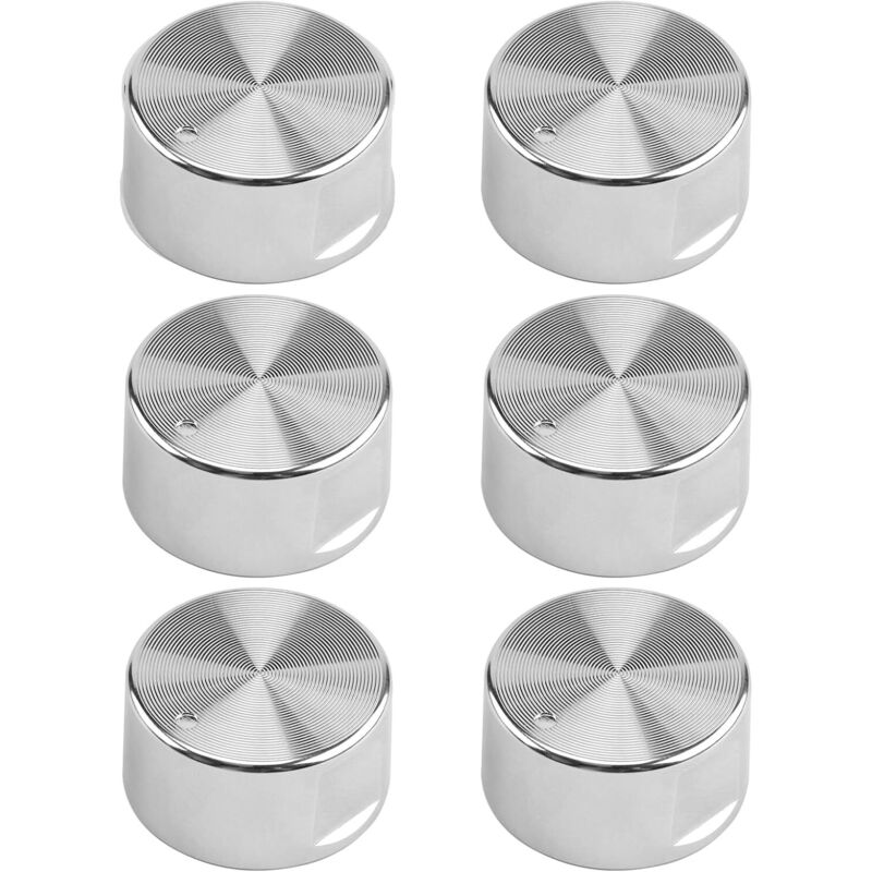 6 universelle Gasknöpfe – 6 mm – Zinklegierung – Backofen/Herd/Kochfeld
