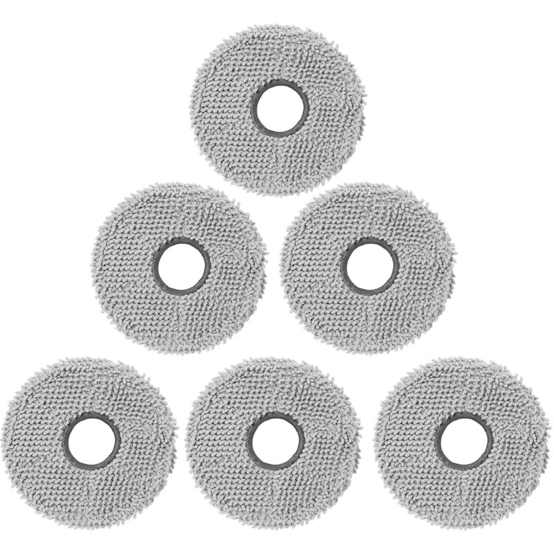 6 Wischtücher für Ecovacs Deebot N30 Pro / N30 Omni / N30 Pro Omni / T50 Pro Omni / T50 Max Pro Omni / T50 Omni / T50 Omni Gen2 / T50 Pro Omni Gen2 /