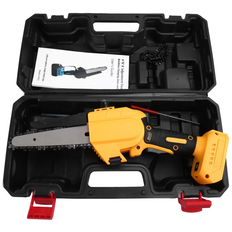 6-Zoll-Bürstenlose Kettensäge für 18/20V Batterie Schnurlose elektrische Kettensäge Holzbearbeitung Cutter Beschneiden Elektrowerkzeuge