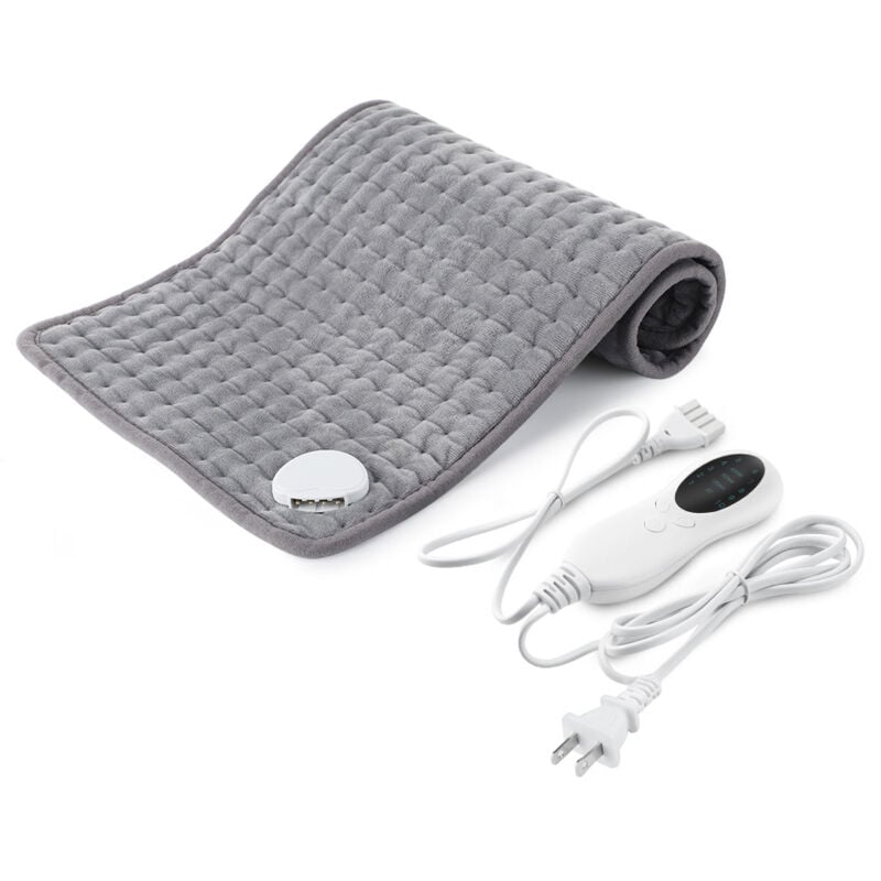 60 x 30 cm großes elektrisches Heizkissen, Heizdecke mit 10 Temperatureinstellungen, Rückenheizgürtel für die Lendenwirbelsäule, schmerzendes