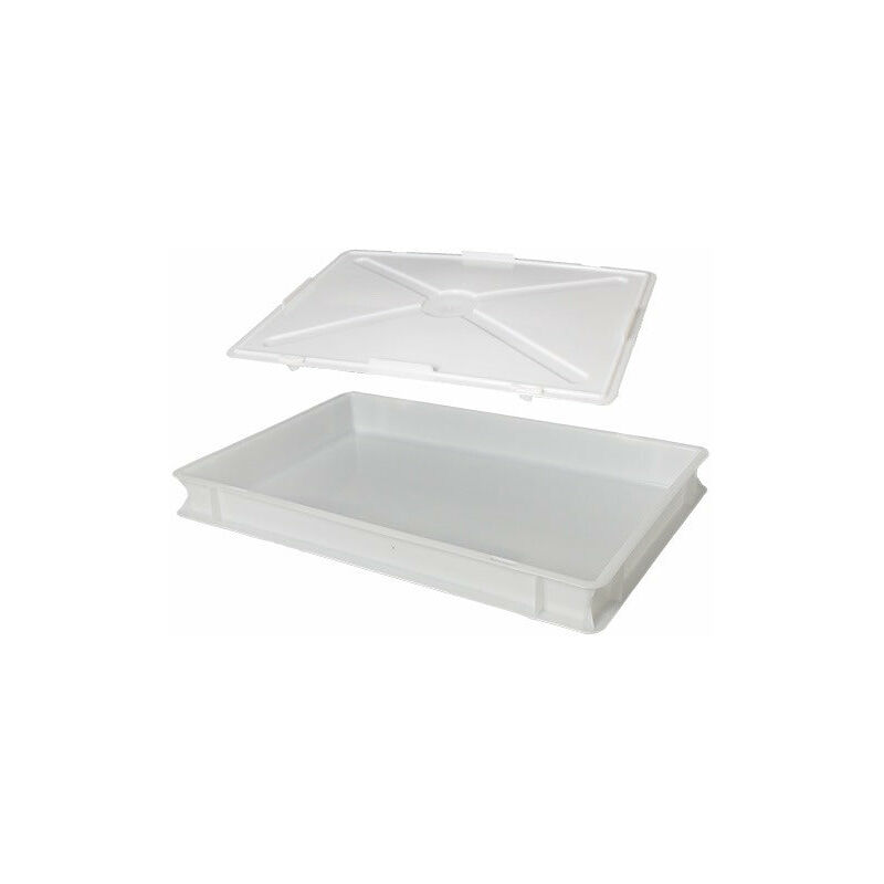 ICS - 60x40 cm Deckel für Pizza -stapelbare Pizza in Polypropylen