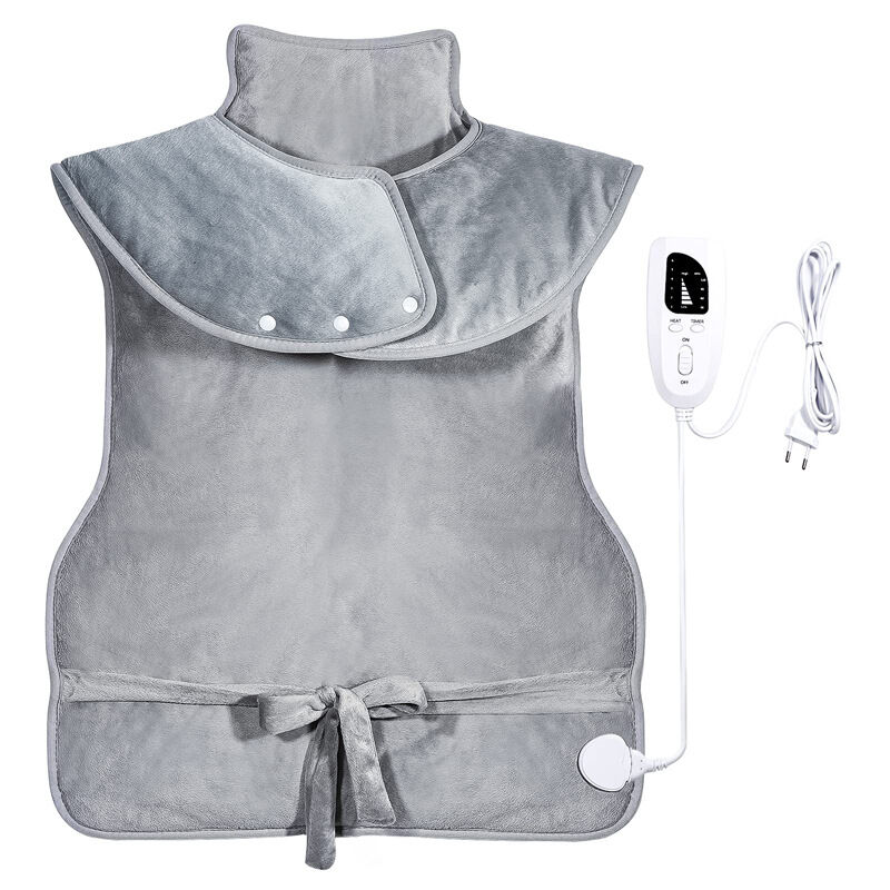 61 x 94 cm Nacken-Heizkissen – elektrische Heizdecke mit 6 einstellbaren Temperaturen / 4 Timer-Einstellungen / schnelles Aufheizen /