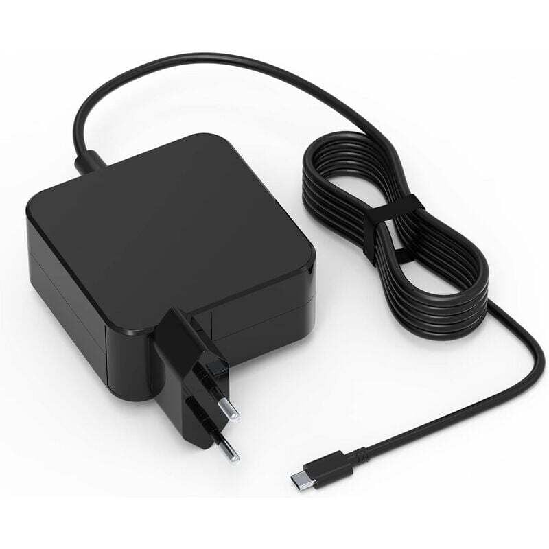 65 W USB-C-Ladegerät, Typ-C-Netzadapter für MacBook Pro/Air, Lenovo Thinkpad, HP Chromebook, ASUS, Acer, Huawei Matebook, Xiaomi Air, Samsung