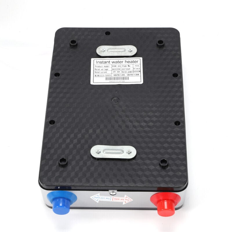 6500W Elektro Warmwasserbereiter Durchlauferhitzer Durchlauferhitzer Küche Badezimmer Digitale Dusche schwarz mit Duschset