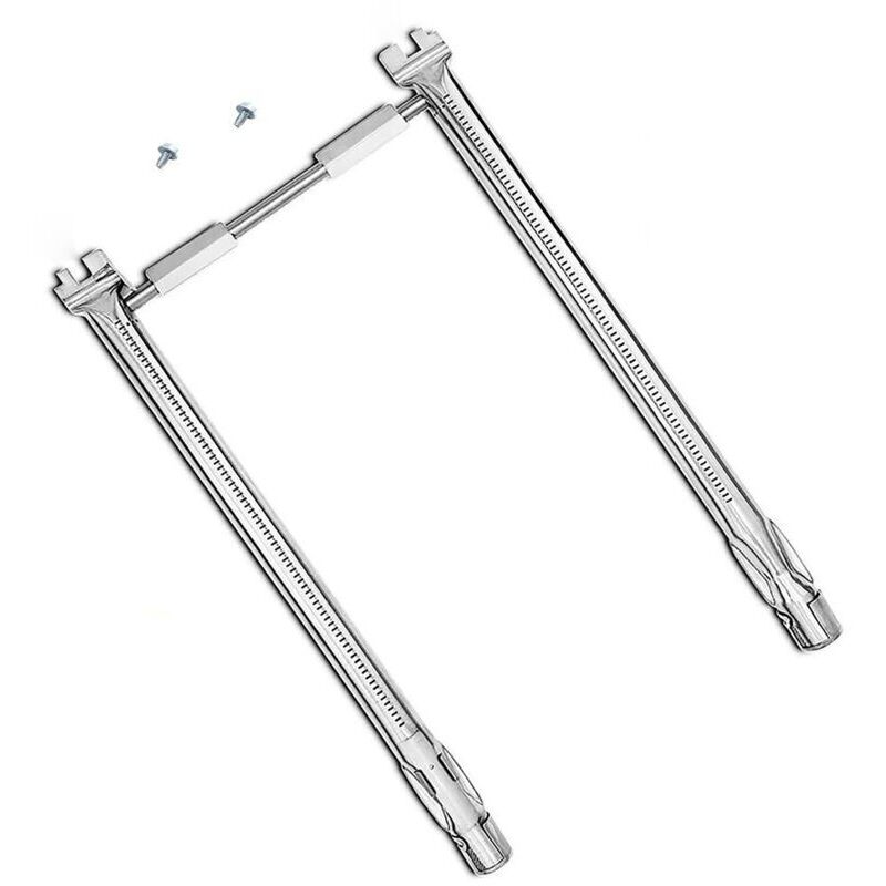 69785 Ersatzteile für Grillbrenner aus Edelstahl 304, 45,7 cm für Weber Spirit I & II E210 S210 E220 S220 Gasgrill mit 2 Bedienknöpfen an der