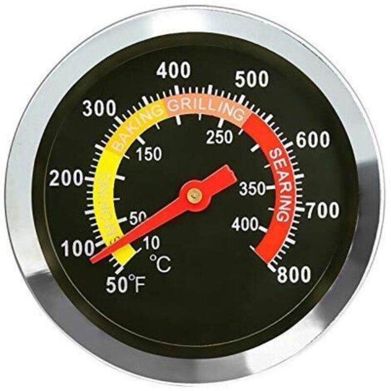 6CM Thermometer, Barbecue-Räucherofen Temperaturanzeige, Thermostat für BBQ und andere Barbecue-Thermometer