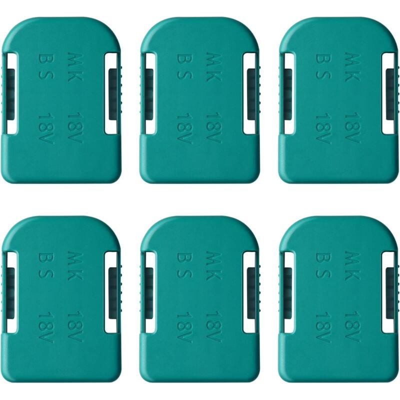 6er-Pack Akkuhalter kompatibel mit Makita 18 v, passend für Makita/Bosch 18 v Geräte, Wandhalterung für BL1860, BL1850, BL1840, BL1830, BL1820,