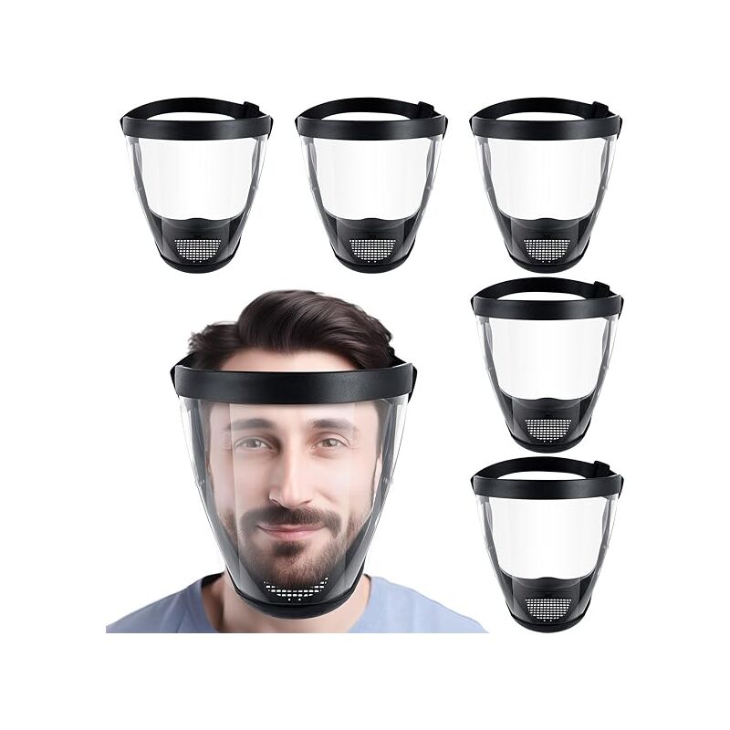 6er-Pack beschlagfreie, staubdichte Schutzmasken mit 60 austauschbaren Filtern zum Jäten, Arbeiten, Radfahren, für den Supermarkt und öffentliche