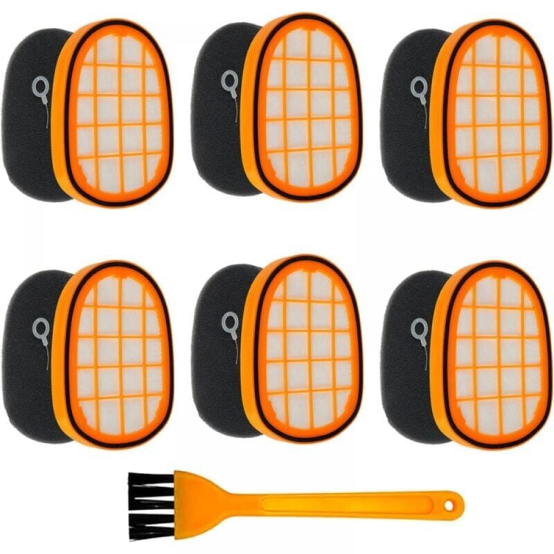 6er-Pack Filter für Philips Akku-Staubsauger FC6812/6814/6822/6823/6908 – Ersatzfilter für Philips Zubehör